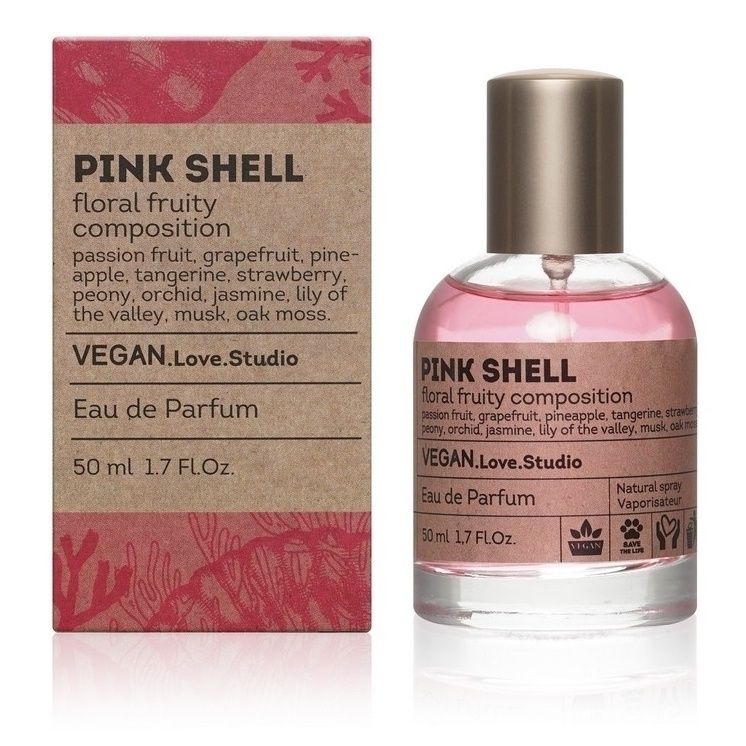 Парфюмерная вода женская Vegan Love Studio Pink Shell 50 мл 725₽