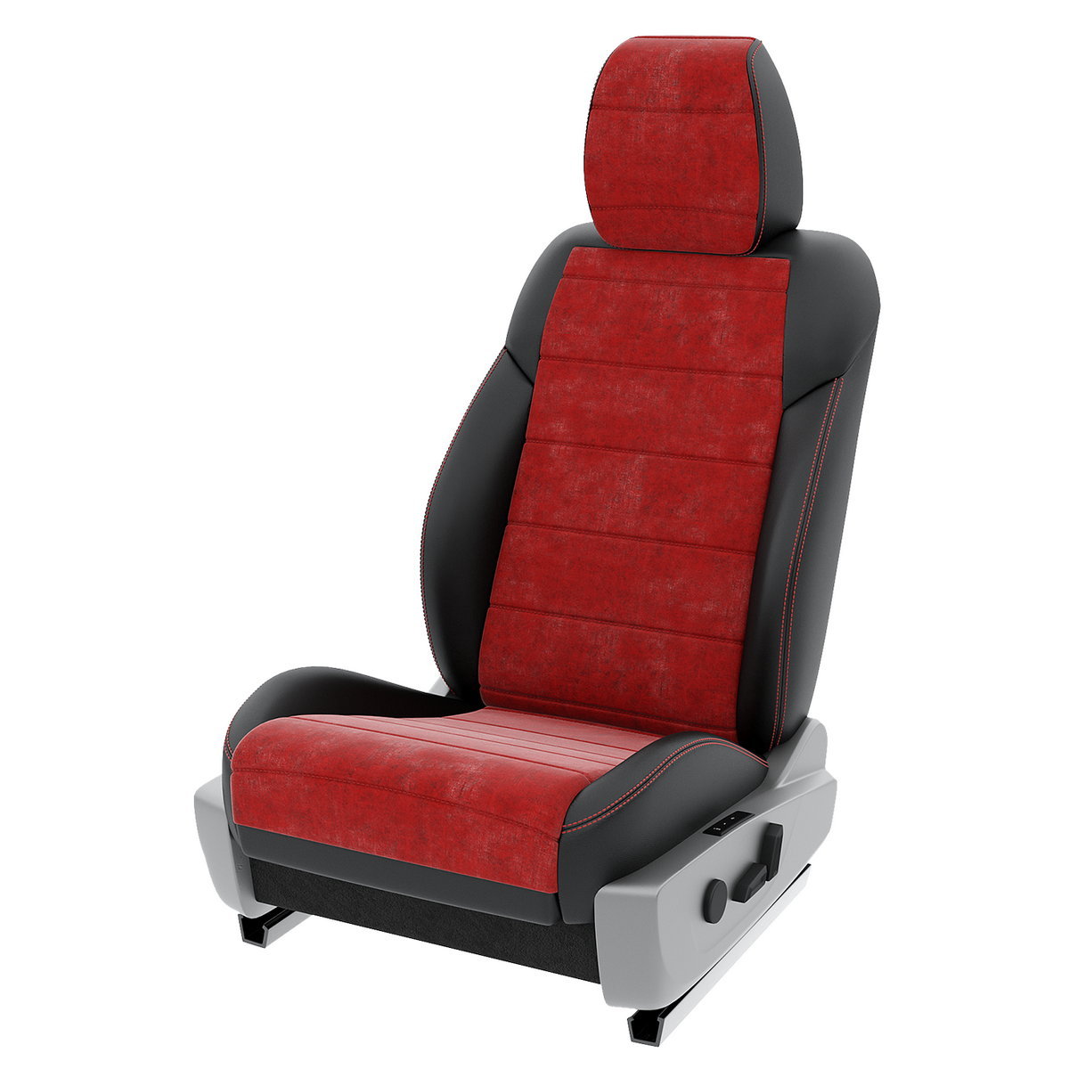 

Чехлы на сиденья Automobiler для Nissan Almera G15 3 A-A-1290F2S341 Алькантара, Красный;черный, A-A-1290