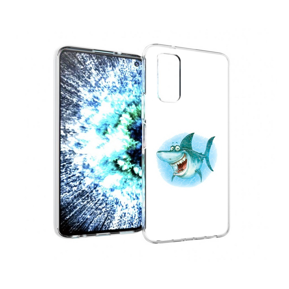 

Чехол MyPads Tocco для Vivo IQOO Neo 3 веселая акула (PT157205.400.261), Прозрачный, Tocco