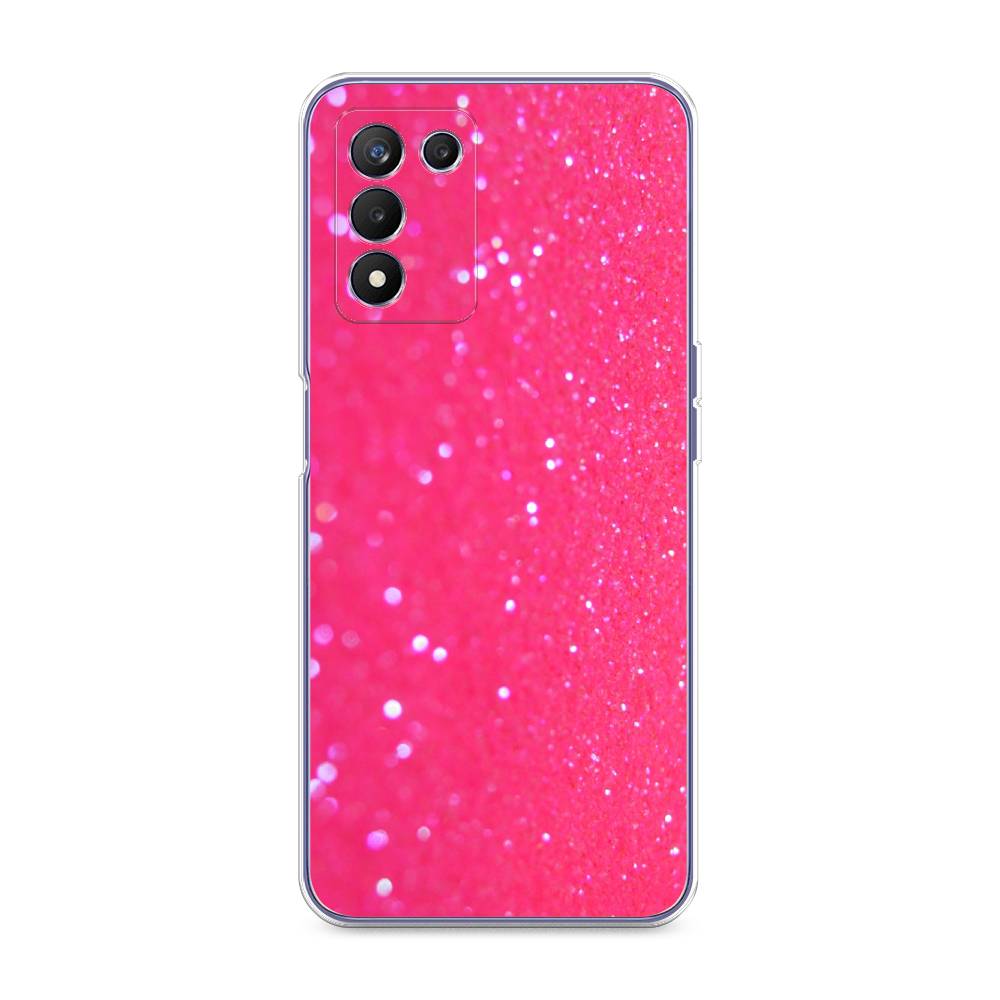 

Чехол Awog "Малиновые блестки рисунок" для Realme Q3s
