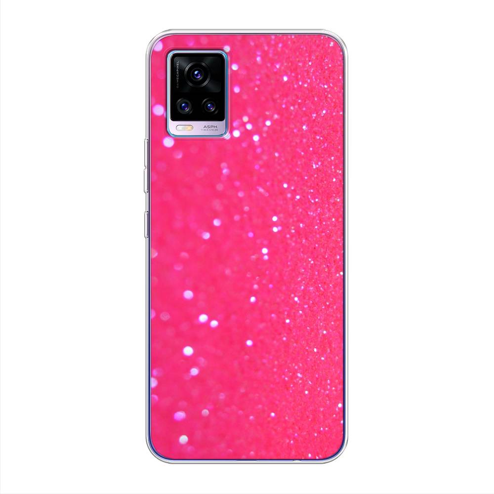 

Чехол Awog "Малиновые блестки рисунок" для Vivo V20