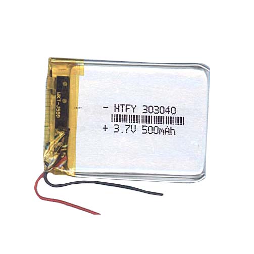 

Аккумулятор Li-Pol 3*30*40мм 2pin 3.7V/500mAh, 303040