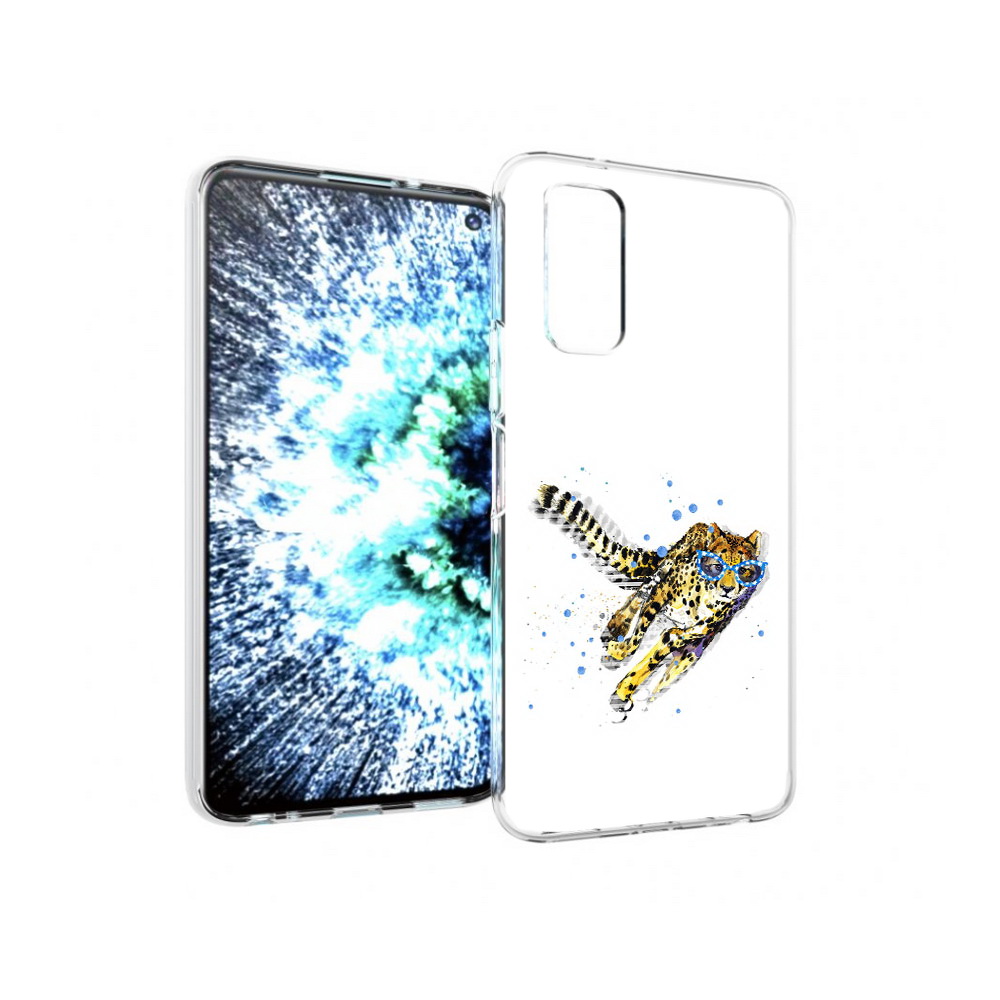 

Чехол MyPads Tocco для Vivo IQOO Neo 3 гепард в очках (PT157205.400.287), Прозрачный, Tocco
