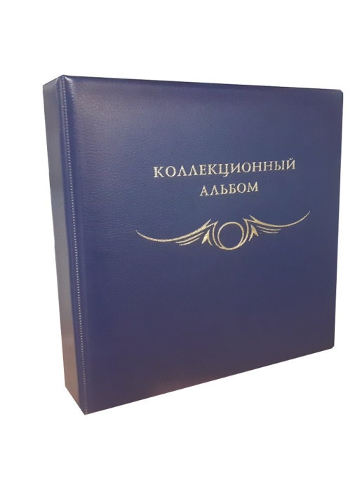 

Альбом для фотографий "КОЛЛЕКЦИОННЫЙ" с 20 черными двусторонними листами на 96 фотографий, Синий, Альбом коллекционера