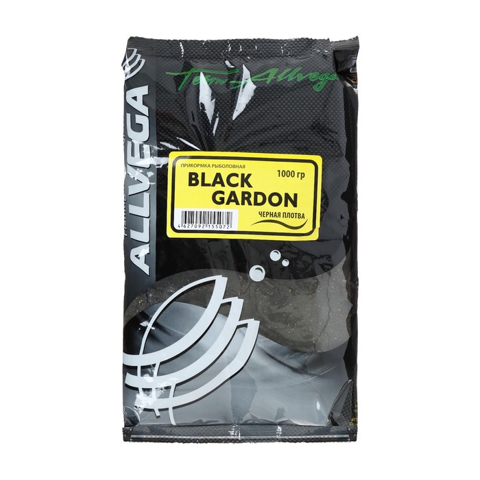 Прикормка Team Black Gardon, черная плотва, 1 кг