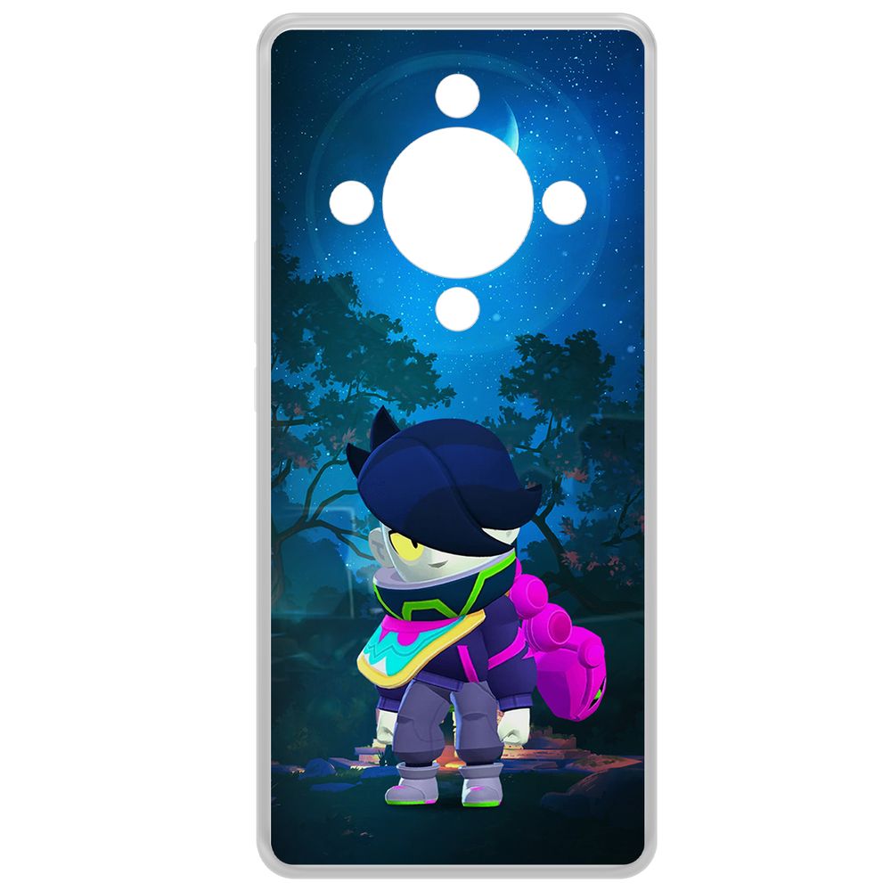 

Чехол-накладка Krutoff Clear Case Brawl Stars-Орочи Эдгар для Honor X9b, Прозрачный