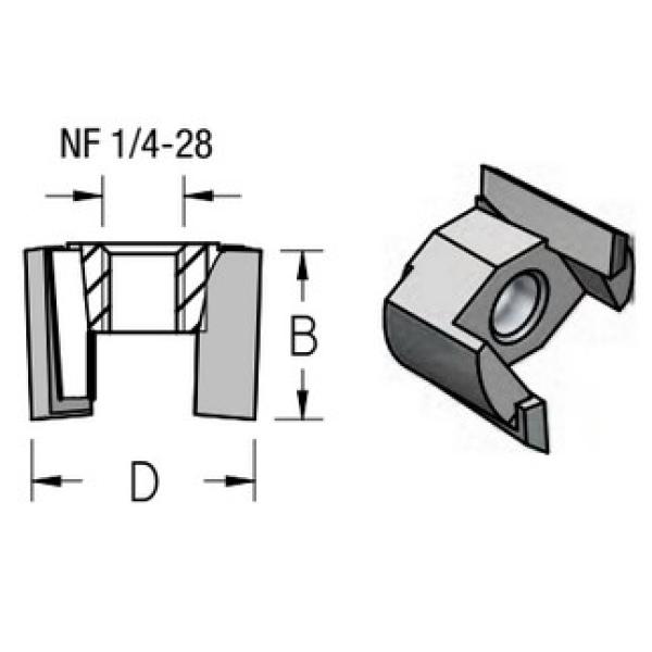 

Фреза WPW (ВПВ) MB16010 сменная Z2 D25,4 B15 посадка резьба для оправки МВ, MB16010
