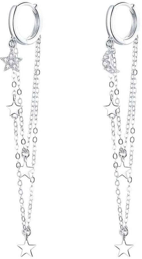 

Серьги подвески из серебра bamoer SCE982, фианит, SCE982