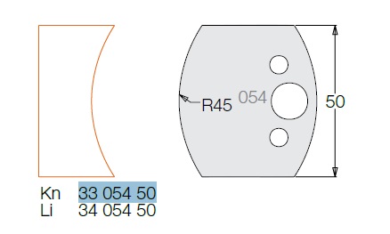 

Нож для фрезы Dimar (Димар) 3305450 МУЛЬТИСИСТЕМА HSS галтель R45 50x20x4, 3305450