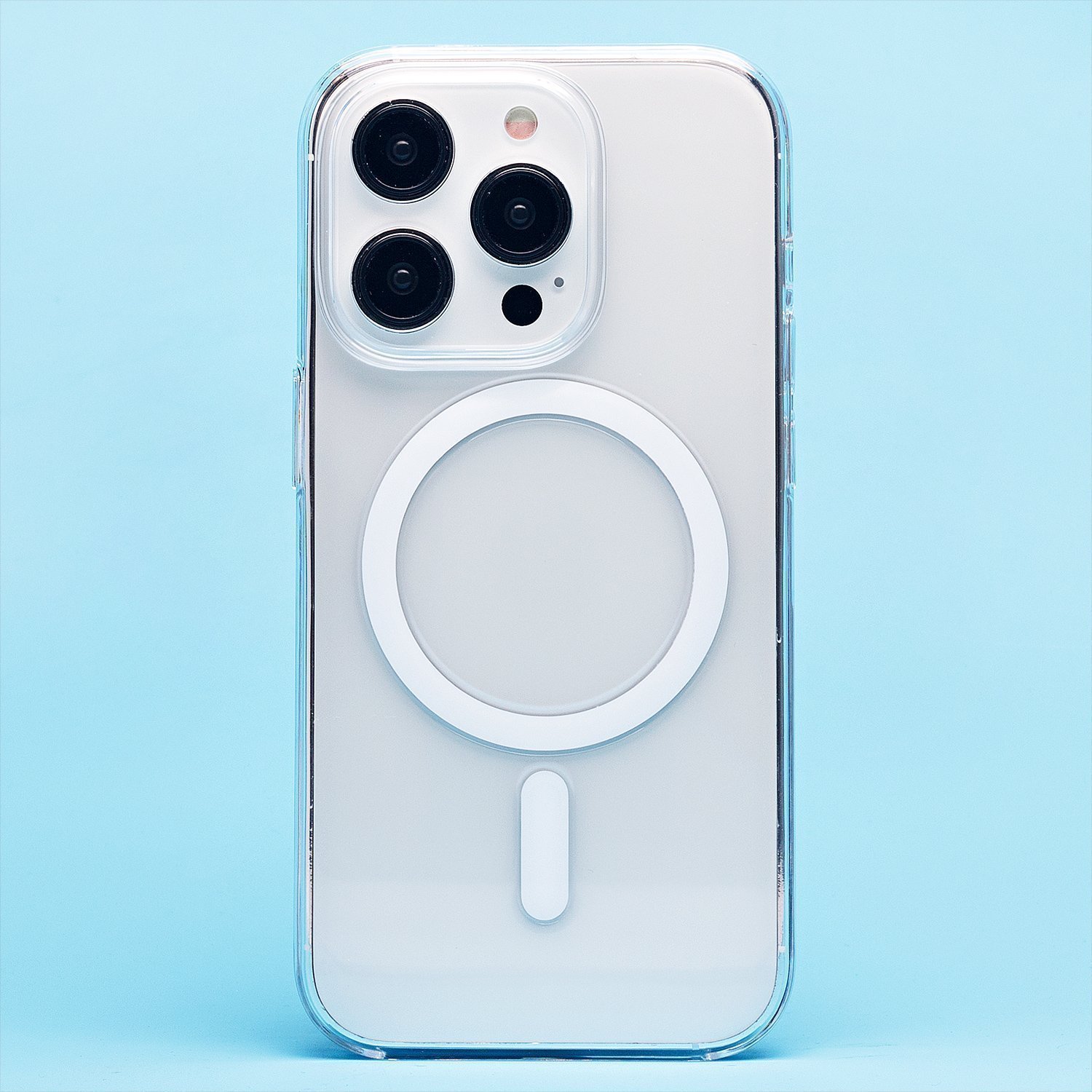 

Чехол для iPhone 14 Pro пластиковый MagSafe 4 <прозрачный>
