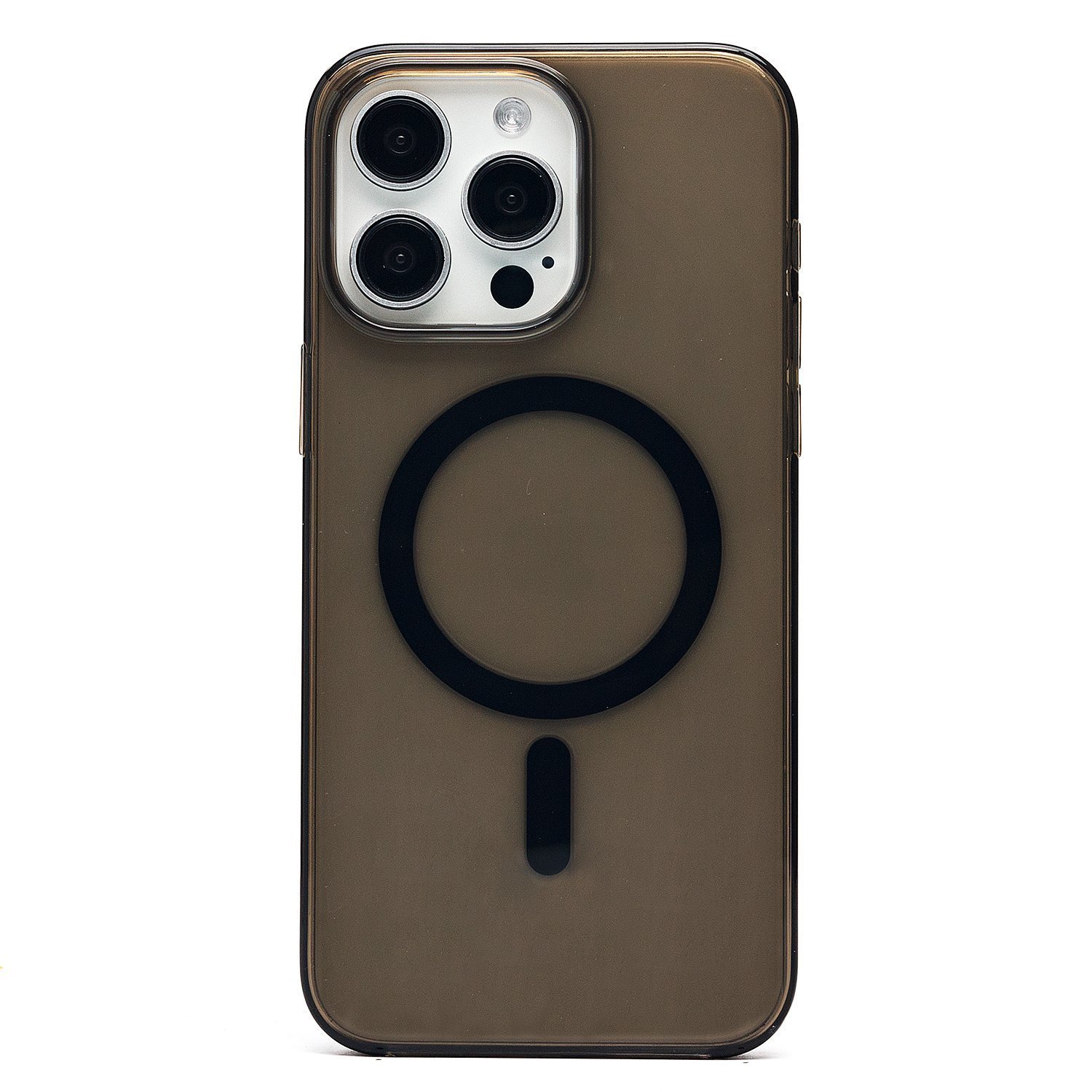 

Чехол для iPhone 15 Pro Max пластиковый MagSafe 4 <черный>