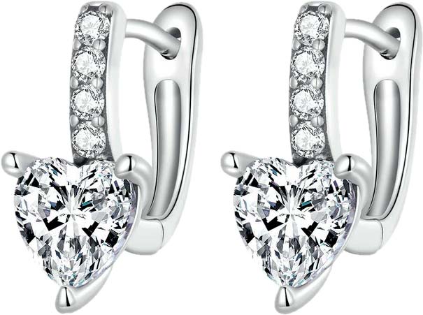 

Серьги из серебра bamoer BSE657, фианит, BSE657