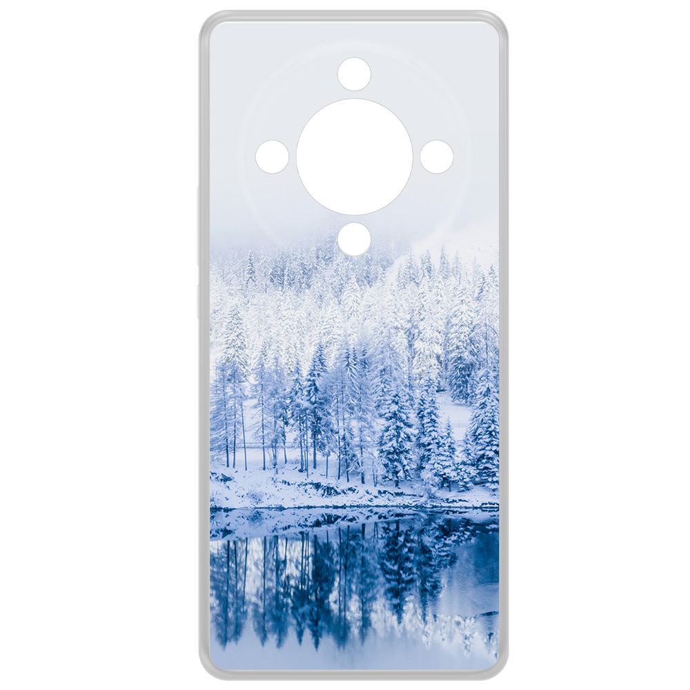 Чехол-накладка Krutoff Clear Case Зимняя река для Honor X9b