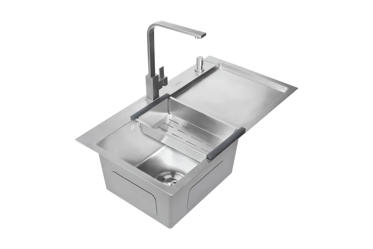 фото Мойки для кухни из нержавеющей стали avina hm 7848 l satin
