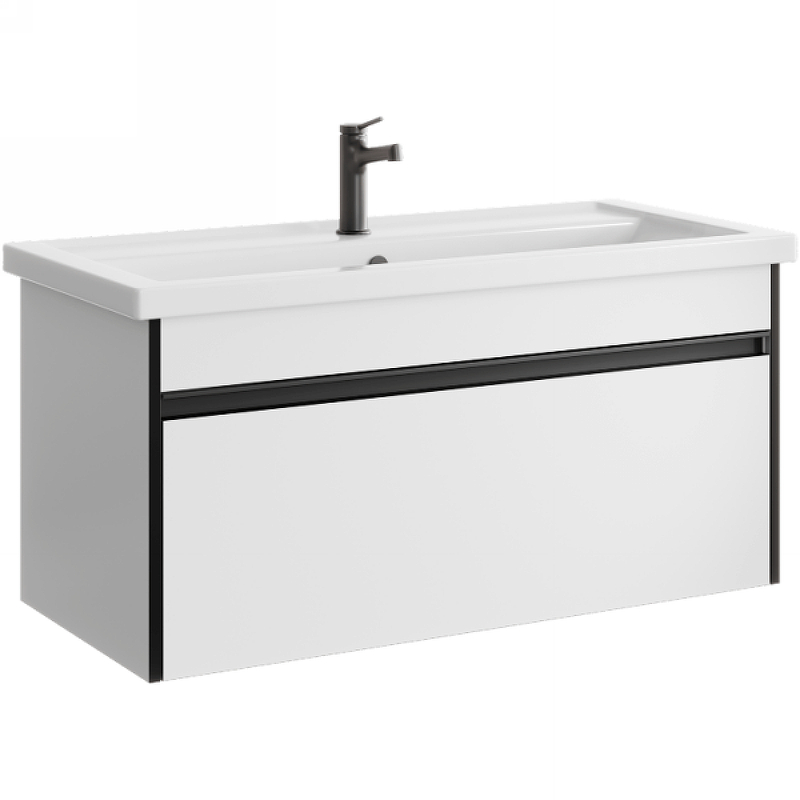 

Urban тумба с умывальником Фест 100/Фостер 100, цвет белый, URB0110W, 23-00001692