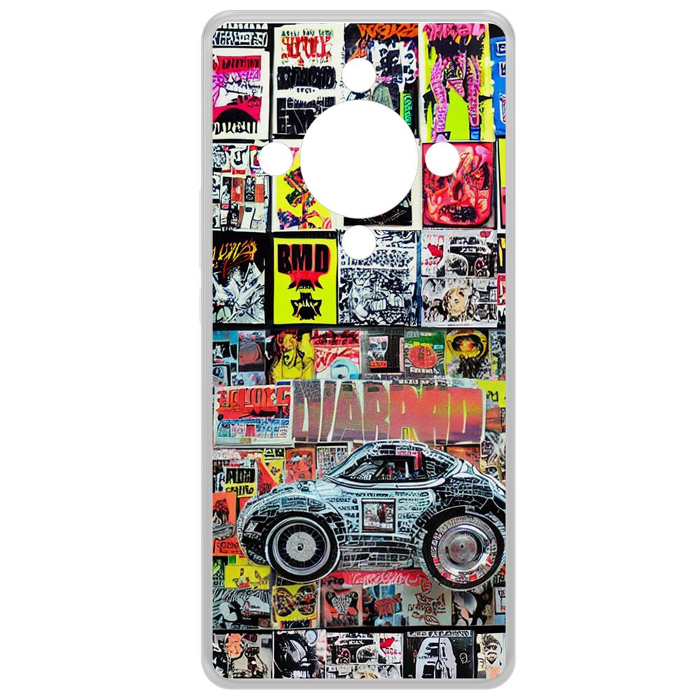

Чехол-накладка Krutoff Clear Case Автопамфлет для Honor X9b, Прозрачный