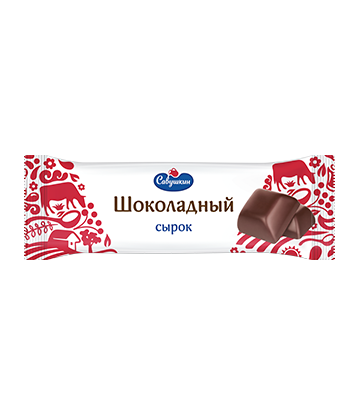 фото Сырок савушкин со вкусом какао в шоколадной глазури 40 г