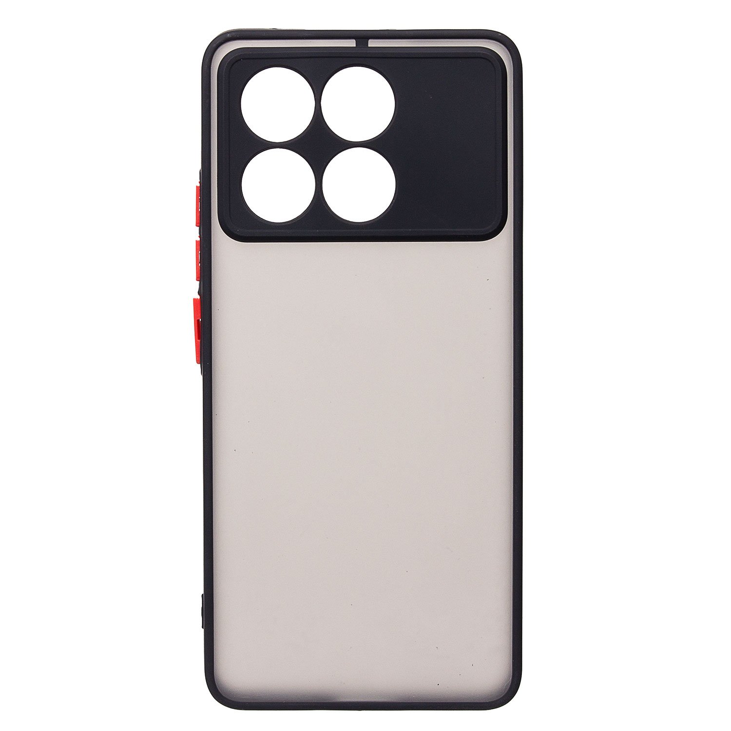 

Чехол для Poco X6 Pro 5G (2311DRK48G) пластиковый с окантовкой <черный>