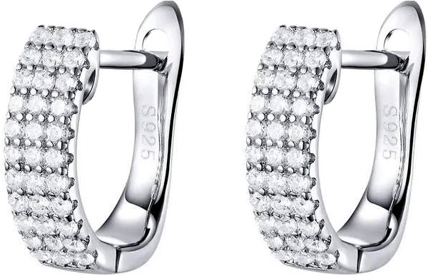 

Серьги из серебра bamoer SCE560, фианит, SCE560