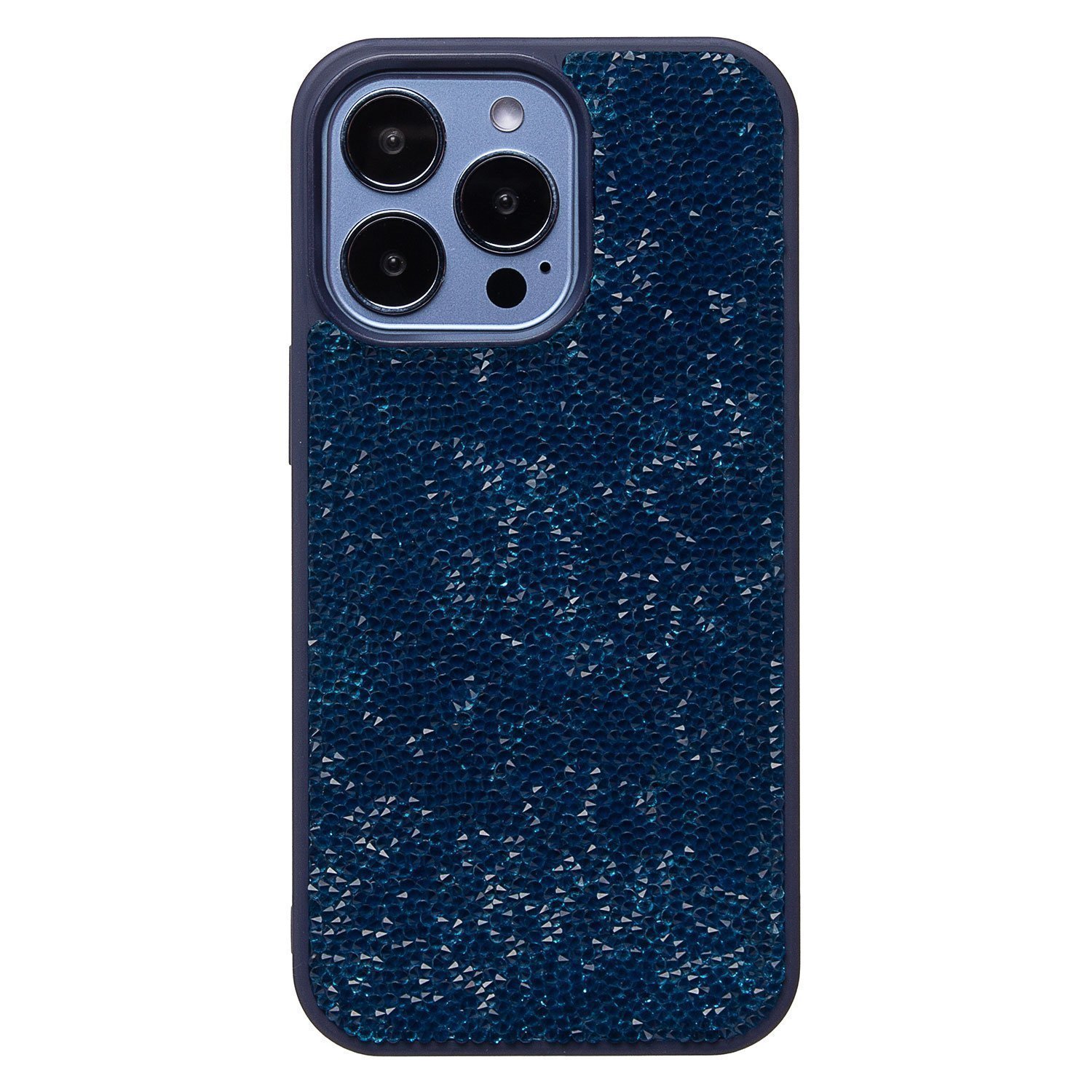 

Чехол для iPhone 13 Pro пластиковый Posh Shine <синий>