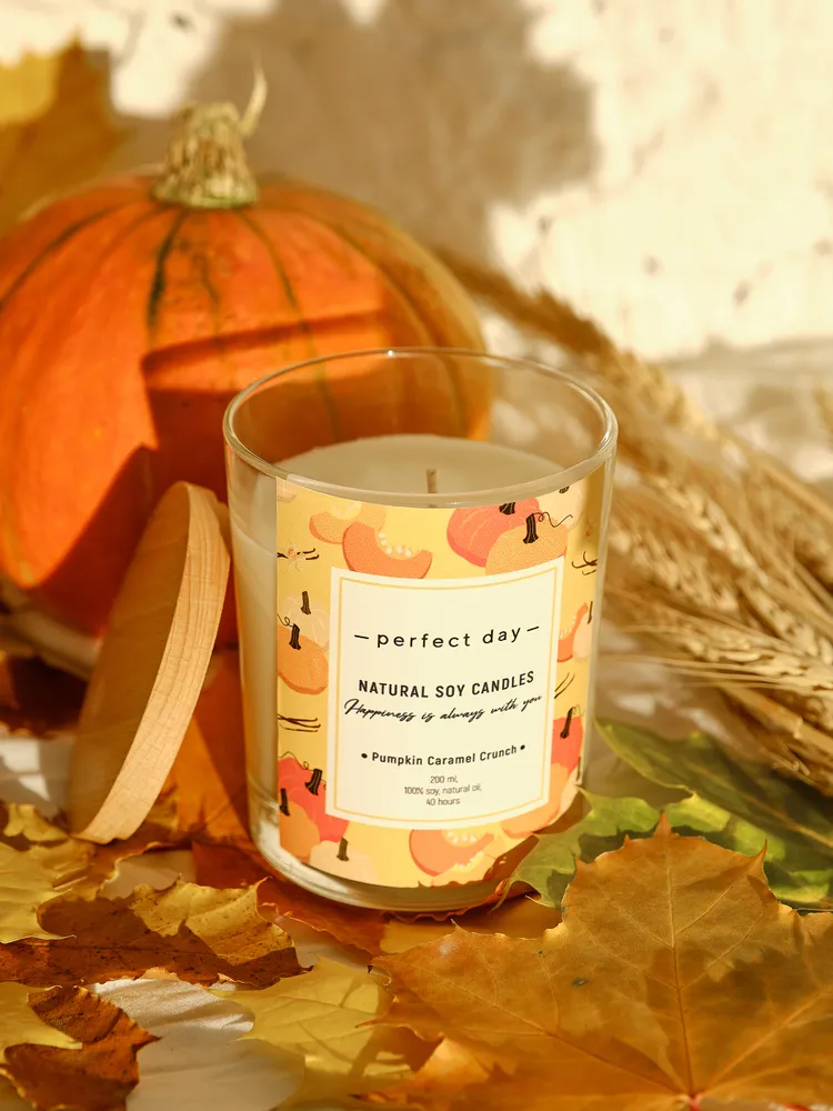 

Свеча ароматическая PERFECT DAY CANDLES Pumpkin Caramel Crunch, Pumpkin Caramel Crunch