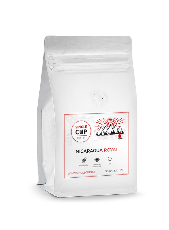 

Кофе в зернах Single Cup Coffee "Nicaragua Royal", 100% арабика, 250 г.