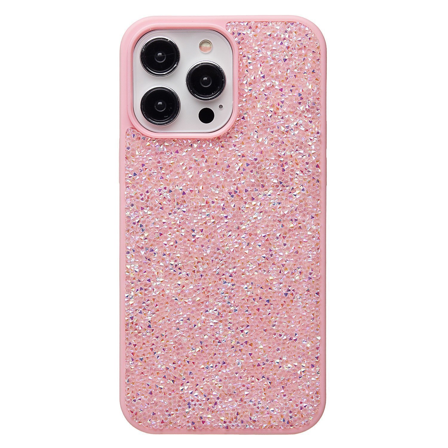 

Чехол для iPhone 14 Pro Max пластиковый Posh Shine <розовый>