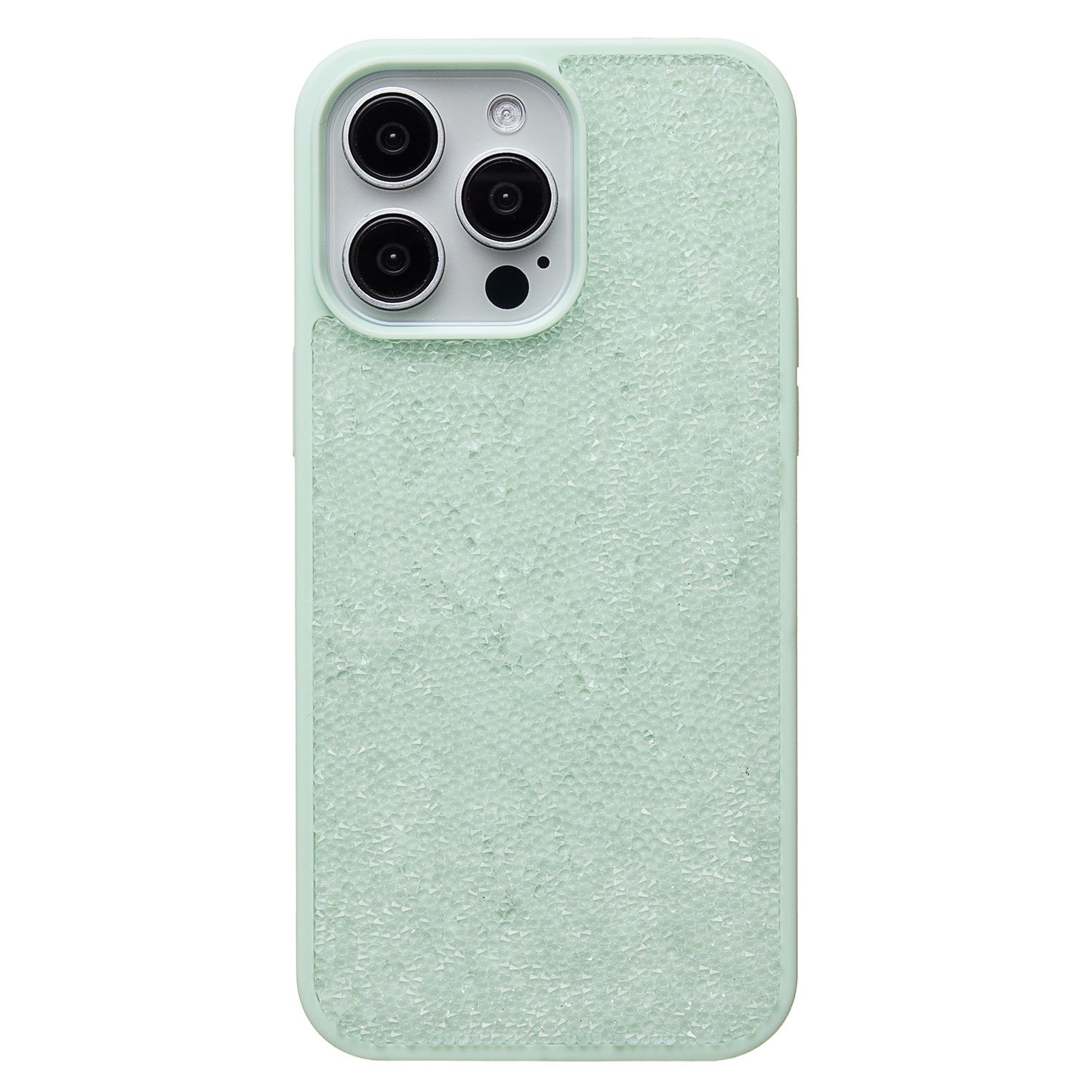 

Чехол для iPhone 15 Pro Max пластиковый Posh Shine <мятный>, Зеленый