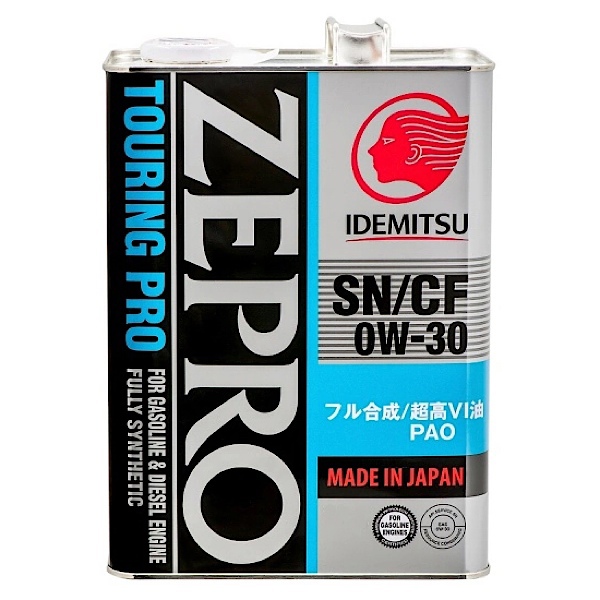 Моторное масло Idemitsu синтетическое ZEPRO TOURING PRO 0W30 SN/CF GF-5 4л