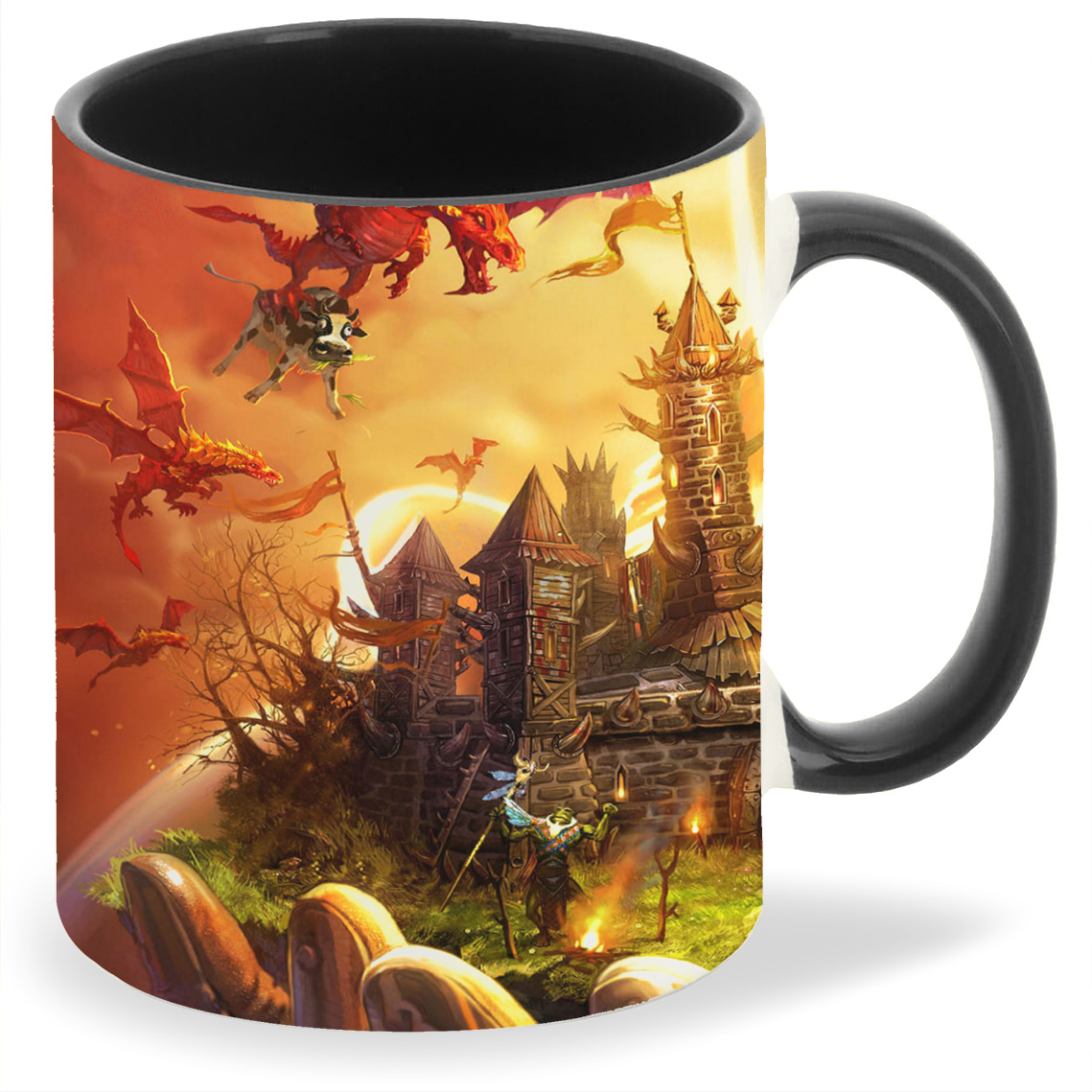 

Кружка CoolPodarok majesty 2 monster kingdom Рыцарь Ладонь Замок Драконы, majesty 2 monster kingdom Рыцарь Ладонь Замок Драконы