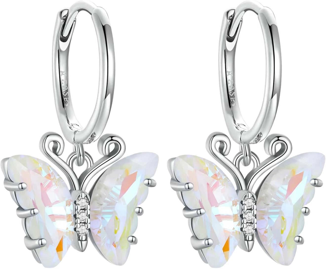 

Серьги подвески из серебра bamoer SCE1588-CF, фианит, SCE1588-CF