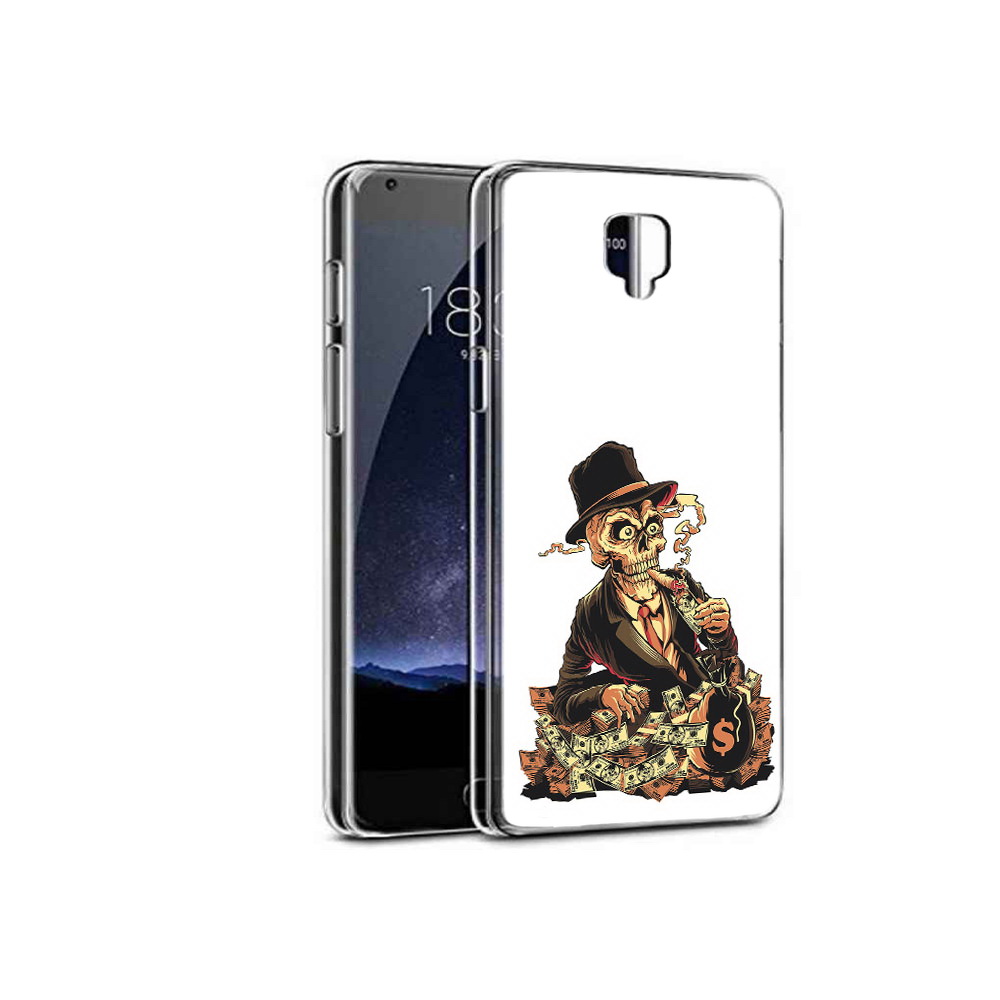 

Чехол MyPads Tocco для OnePlus 3 нарисованный череп с сигаретой (PT47261.124.515), Прозрачный, Tocco