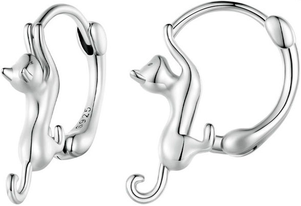 

Серьги конго из серебра bamoer SCE1488-L, SCE1488-L
