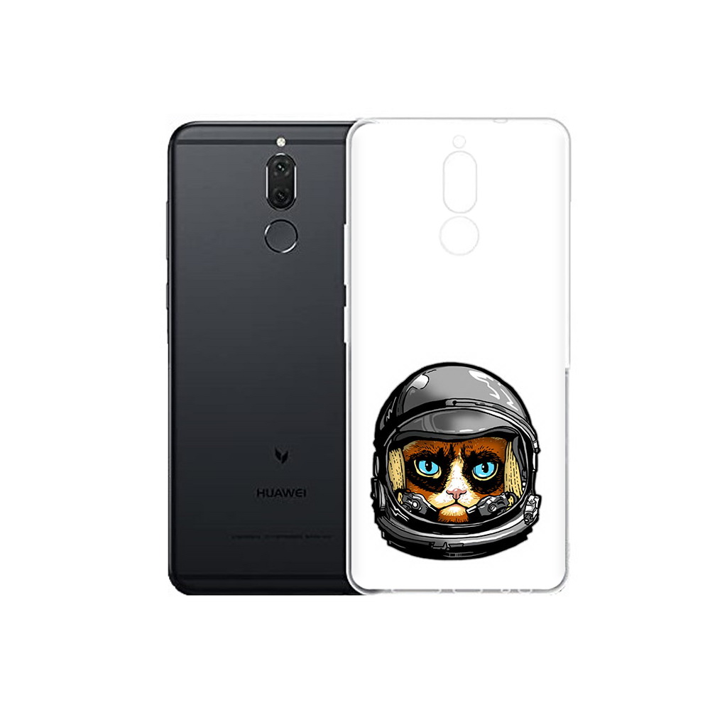 

Чехол MyPads Tocco для Huawei Nova 2i кот космонавт (PT92543.64.400), Прозрачный, Tocco