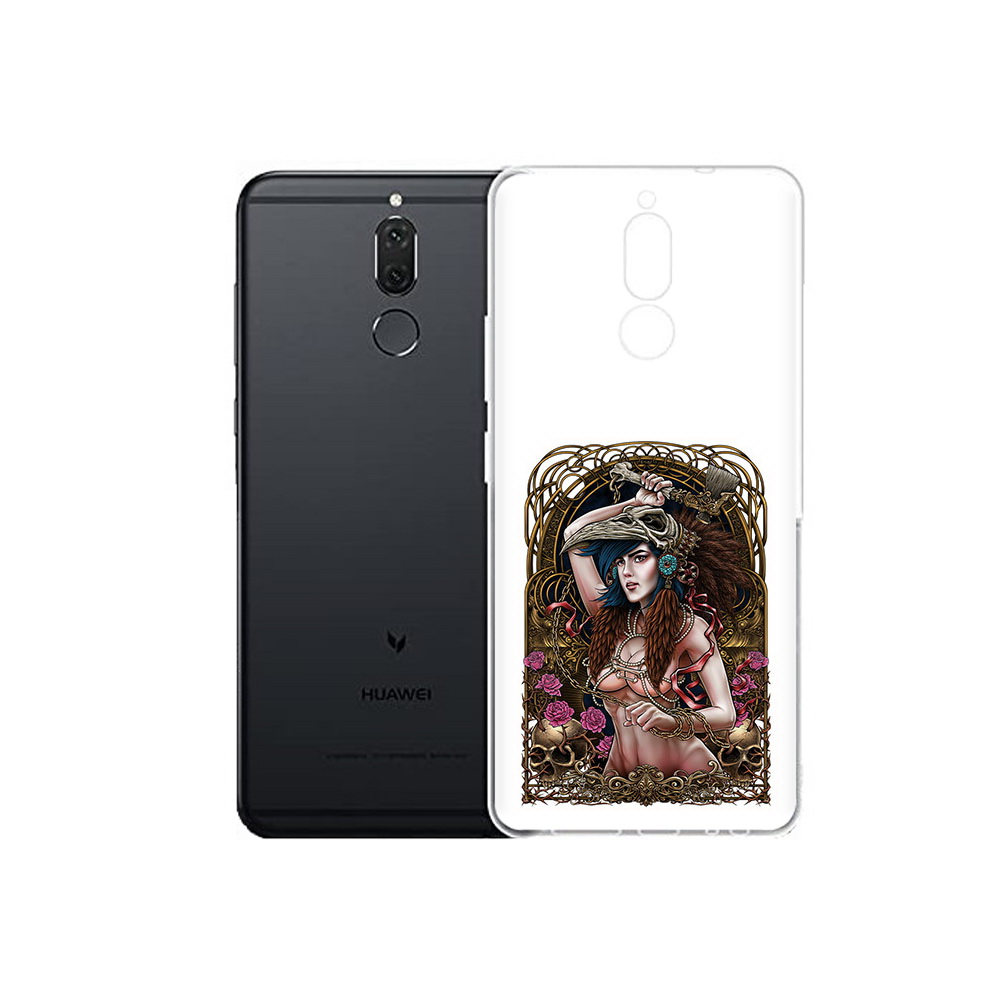 

Чехол MyPads Tocco для Huawei Nova 2i красивая девушка рисунок (PT92543.64.407), Прозрачный, Tocco