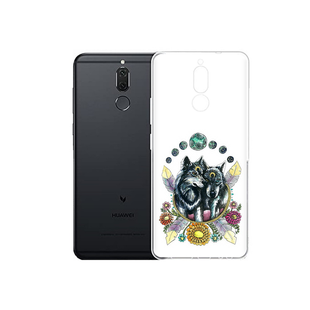 

Чехол MyPads Tocco для Huawei Nova 2i красивые волки абстракция (PT92543.64.408), Прозрачный, Tocco