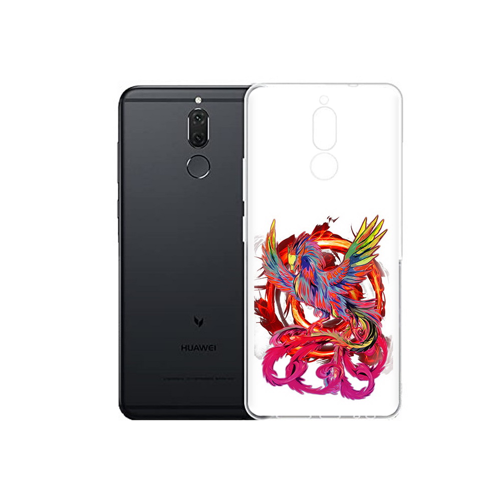 

Чехол MyPads Tocco для Huawei Nova 2i красочный феникс (PT92543.64.414), Прозрачный, Tocco