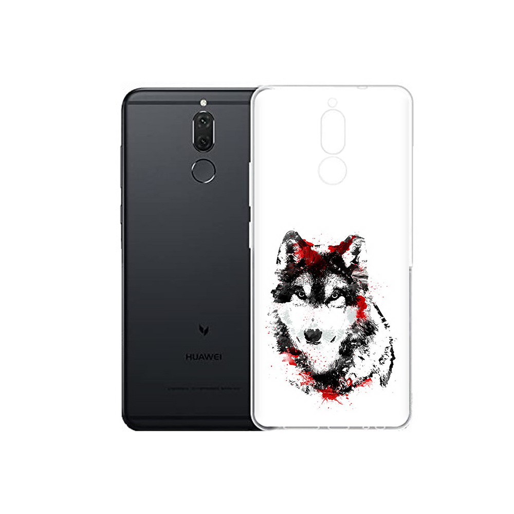 

Чехол MyPads Tocco для Huawei Nova 2i кровавый волк (PT92543.64.416), Прозрачный, Tocco