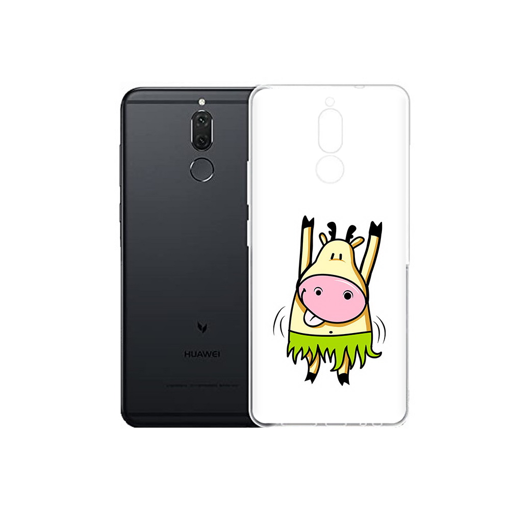 

Чехол MyPads Tocco для Huawei Nova 2i Веселая корова (PT92543.64.42), Прозрачный, Tocco