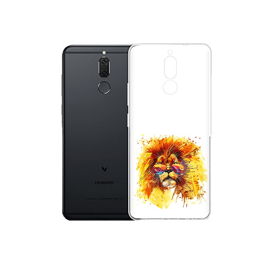 

Чехол MyPads Tocco для Huawei Nova 2i лев в очках (PT92543.64.436), Прозрачный, Tocco