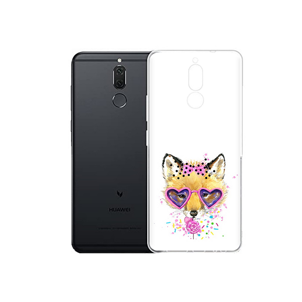 

Чехол MyPads Tocco для Huawei Nova 2i лисенок с бантиком (PT92543.64.441), Прозрачный, Tocco