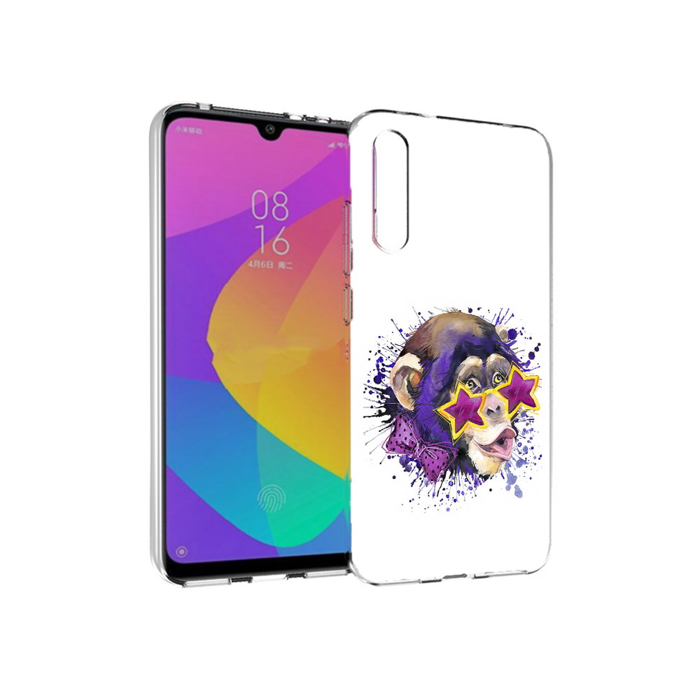 

Чехол MyPads Tocco для Xiaomi Mi CC9e обезьяна в очках (PT134188.271.524), Прозрачный, Tocco
