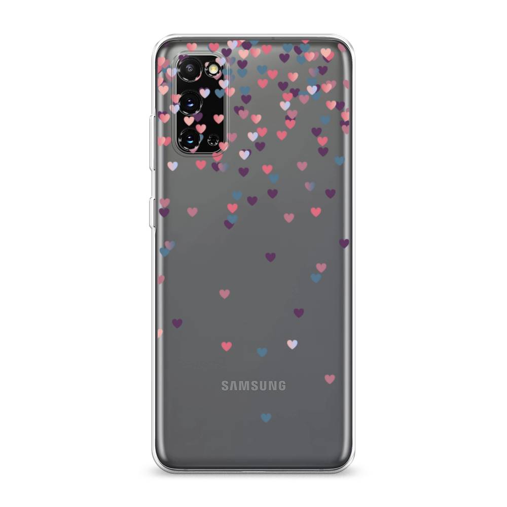 

Чехол на Samsung Galaxy S20 "Посыпка сердечки", Розовый;фиолетовый, 29250-3
