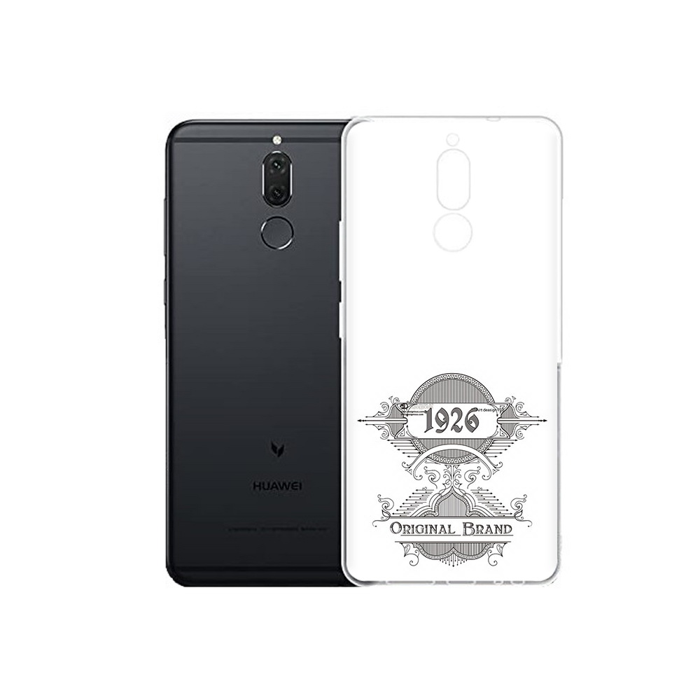 

Чехол MyPads Tocco для Huawei Nova 2i логотип черно белый (PT92543.64.446), Прозрачный, Tocco