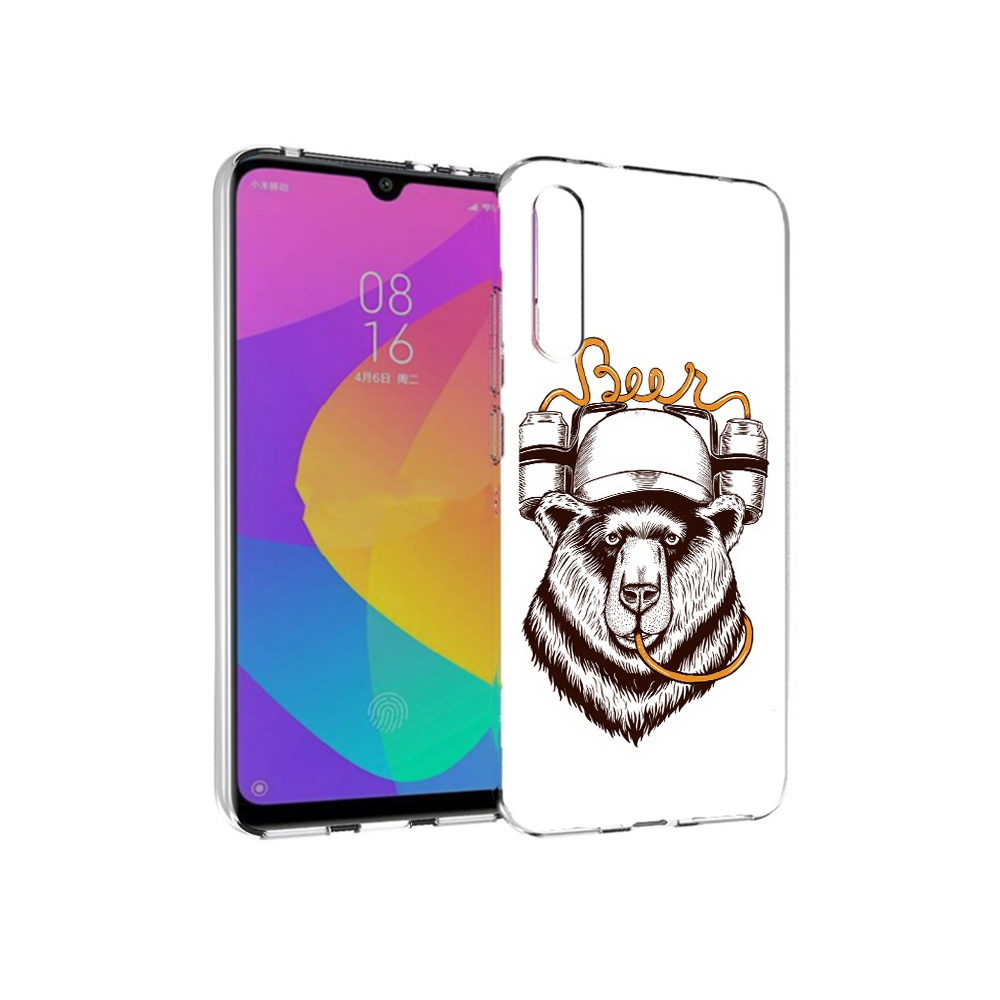 

Чехол MyPads Tocco для Xiaomi Mi CC9e пивной медведь (PT134188.271.538), Прозрачный, Tocco
