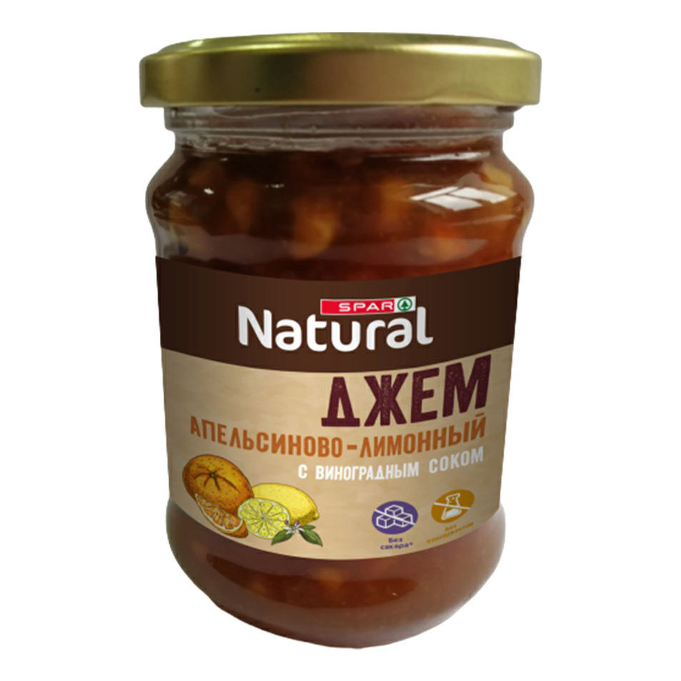 

Джем Spar Natural апельсиново-лимонный с виноградным соком 300 г