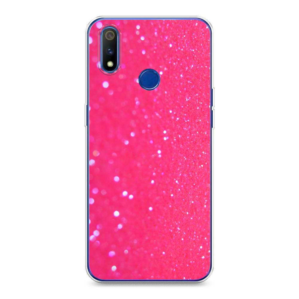 

Чехол Awog "Малиновые блестки рисунок" для Realme 3 Pro
