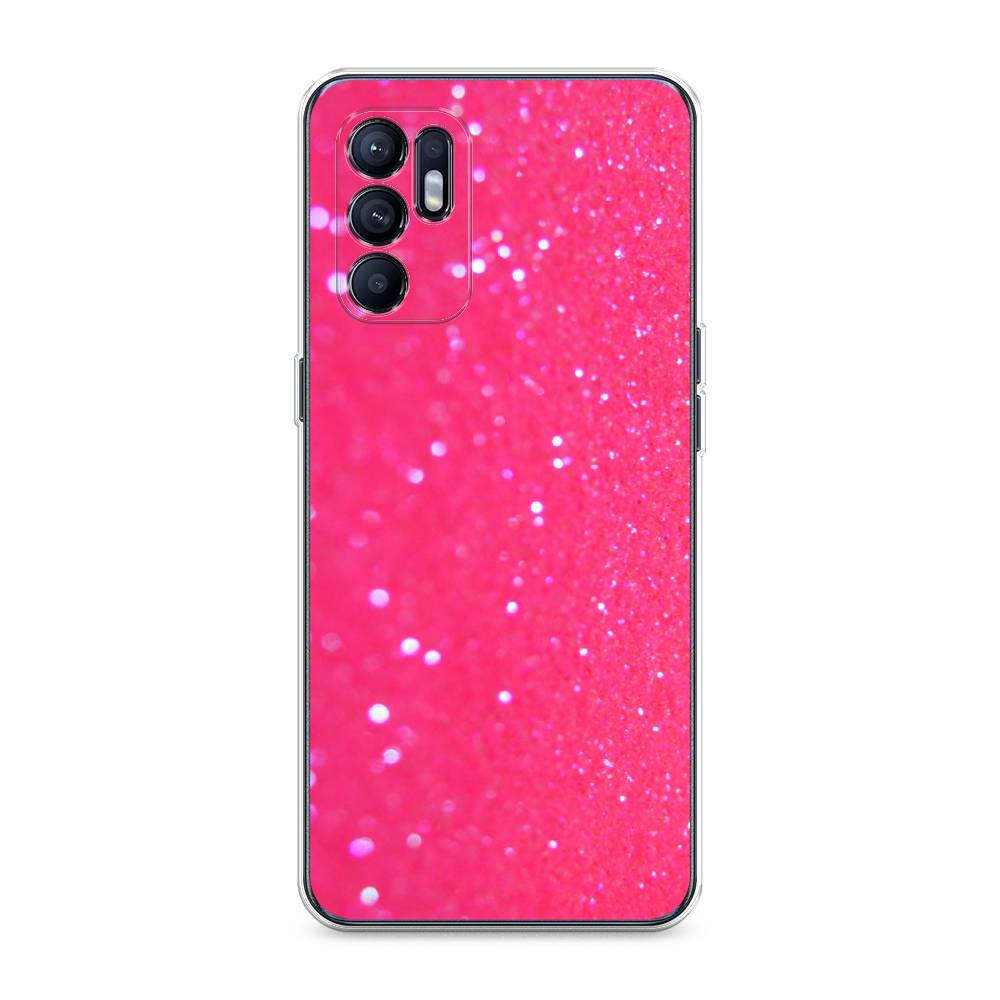 

Чехол Awog "Малиновые блестки рисунок" для Oppo Reno 6