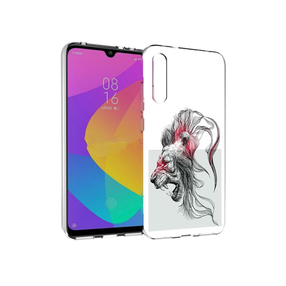 

Чехол MyPads Tocco для Xiaomi Mi CC9e разъяренный лев (PT134188.271.576), Прозрачный, Tocco