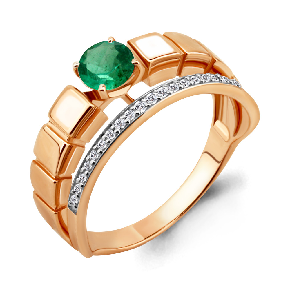 

Кольцо из красного золота с бриллиантом Aquamarine Aquamarine 963259Ак_585_кз р, 963259Ак_585_кз